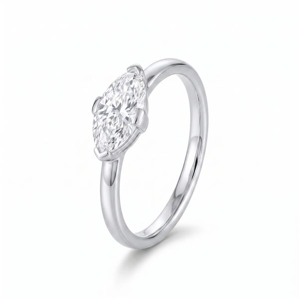 0.90ct Lab-Created Diamond Marquise Noelle Ring