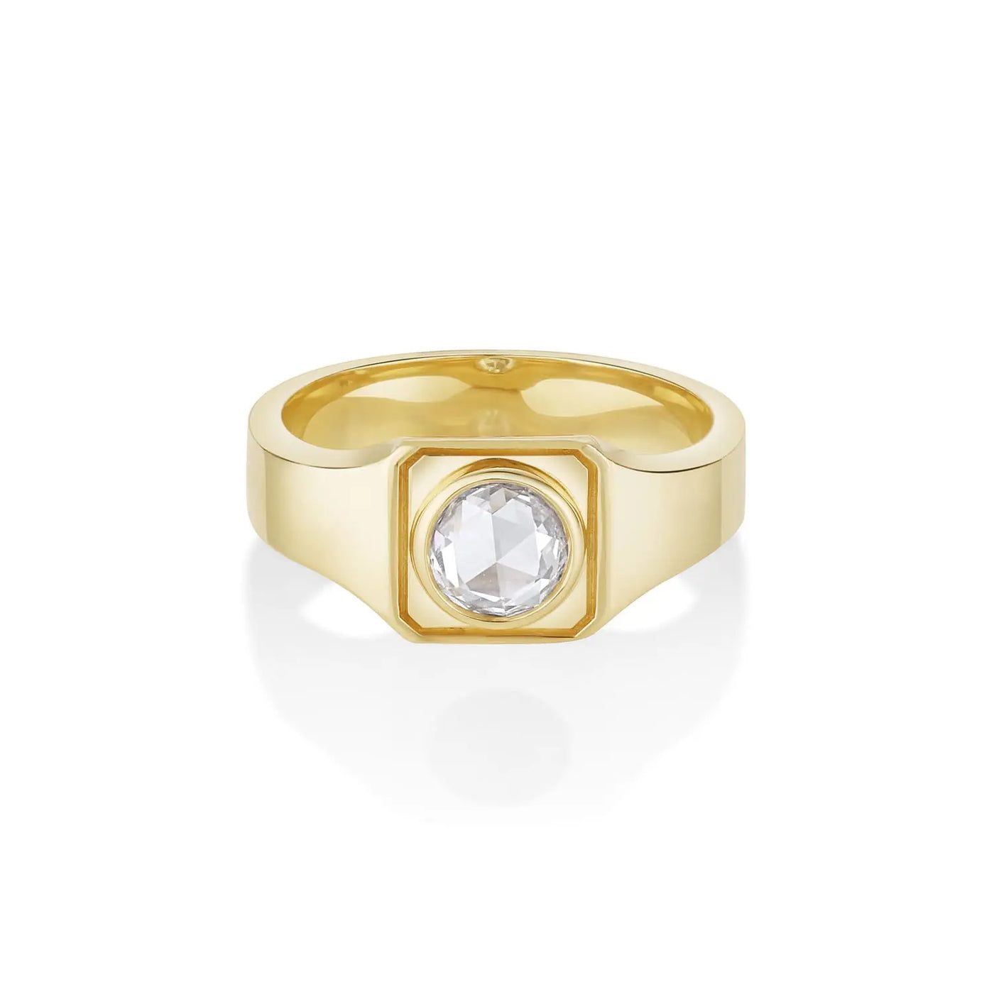 1.11ct Rose Cut Men's Signet