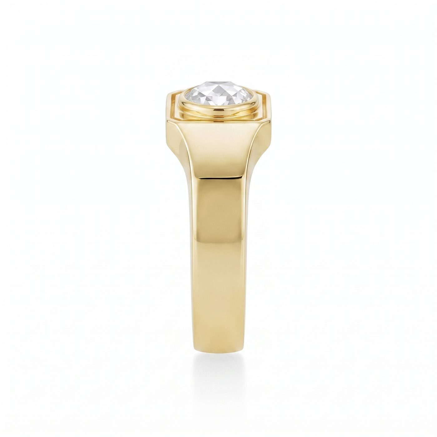 1.11ct Rose Cut Men's Signet