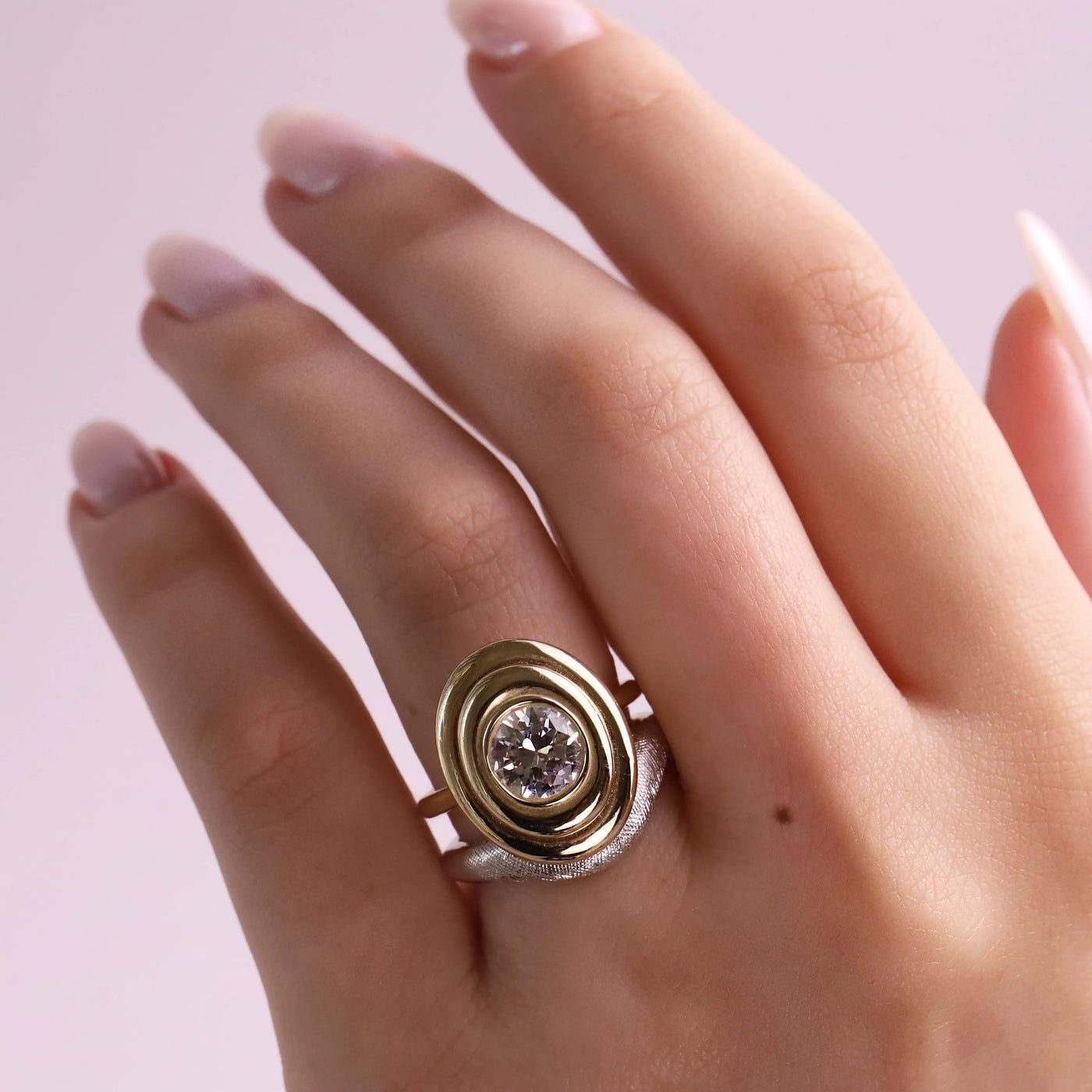1.26ct Diamond In-Orbit Ring