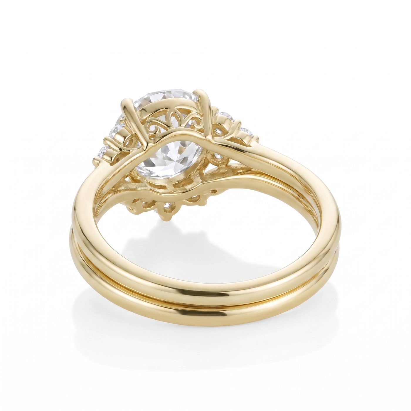 1.90ct Old European Diamond Ring with Tracer Band