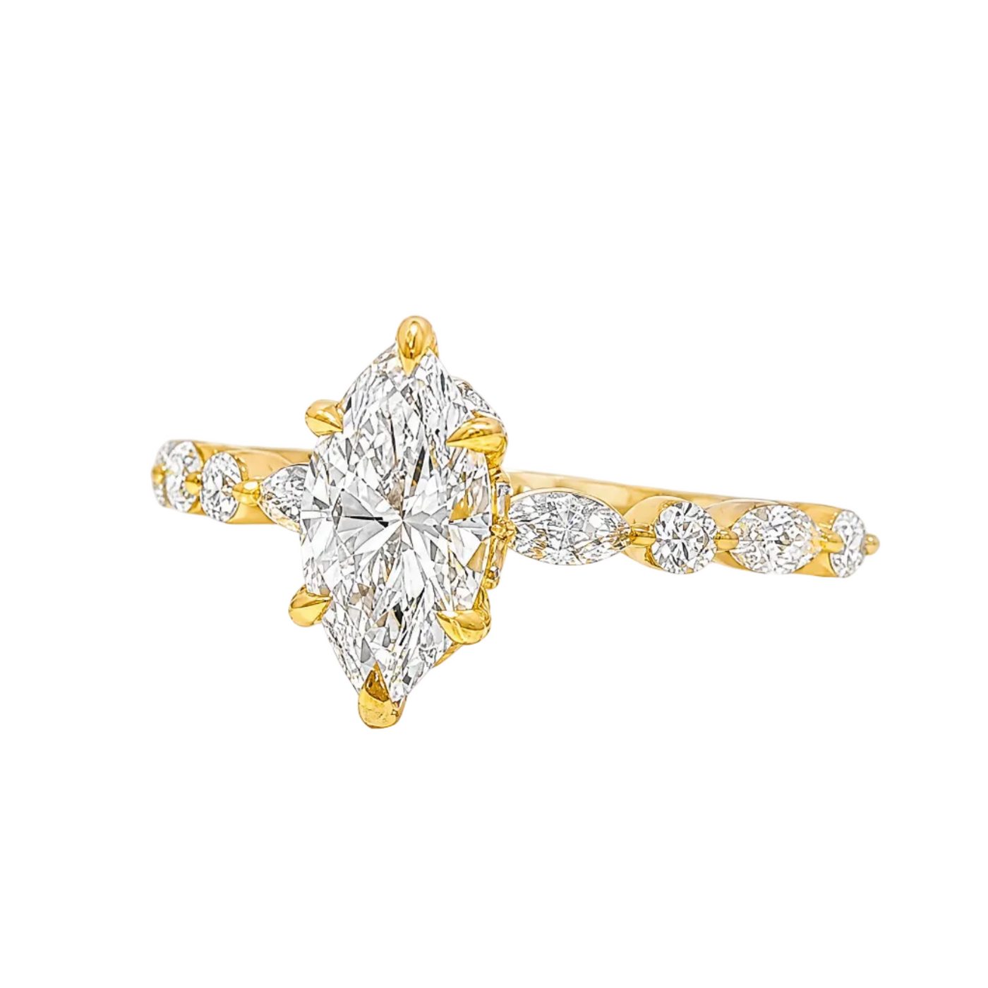 Marquise Diamond Engagement Ring 1 CT 71336