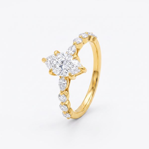 Marquise Diamond Engagement Ring 1 CT 71336