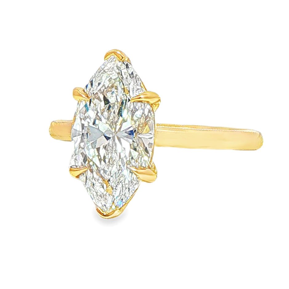 Marquise Solitaire Engagement Ring 71312