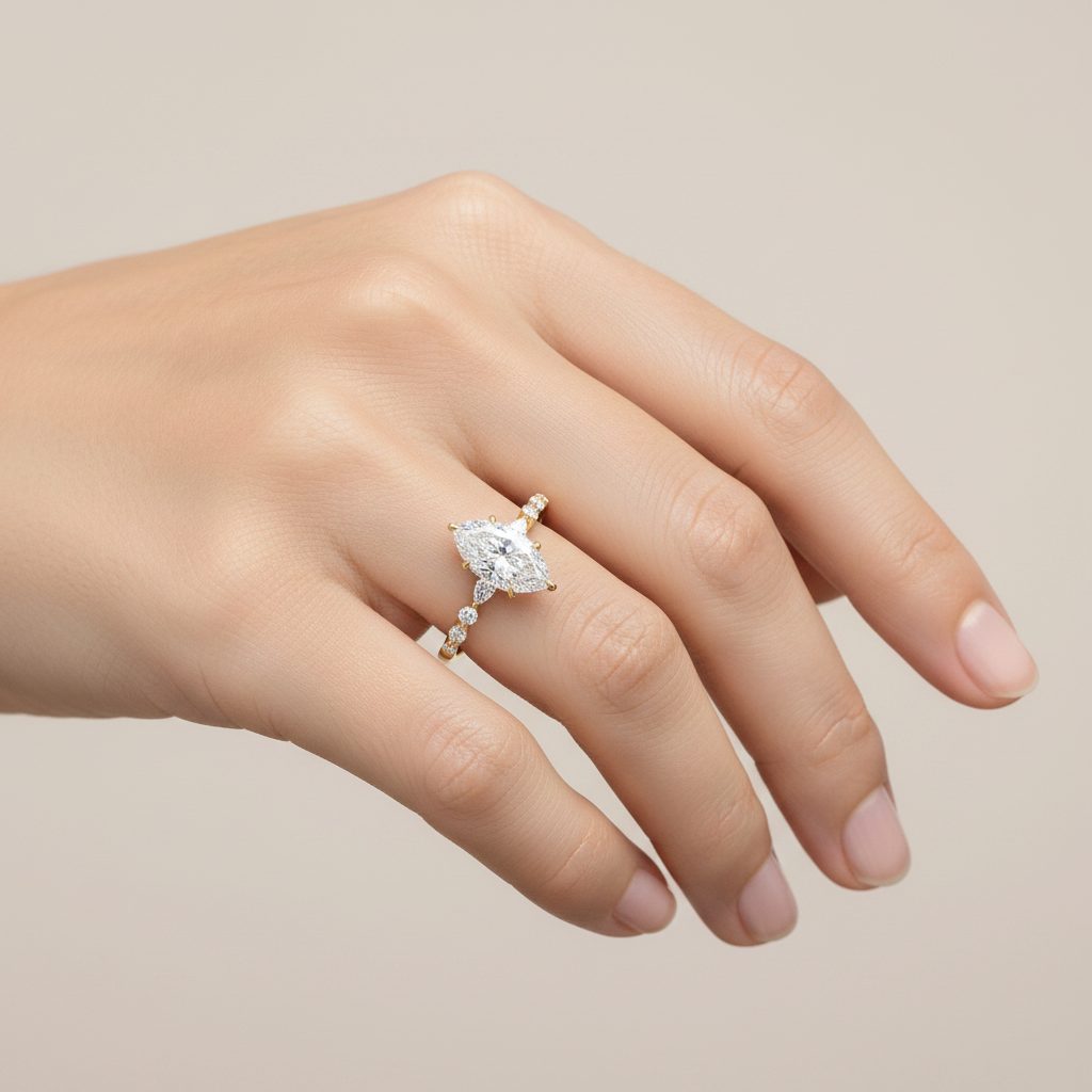 Marquise Diamond Engagement Ring 2 CT 71343