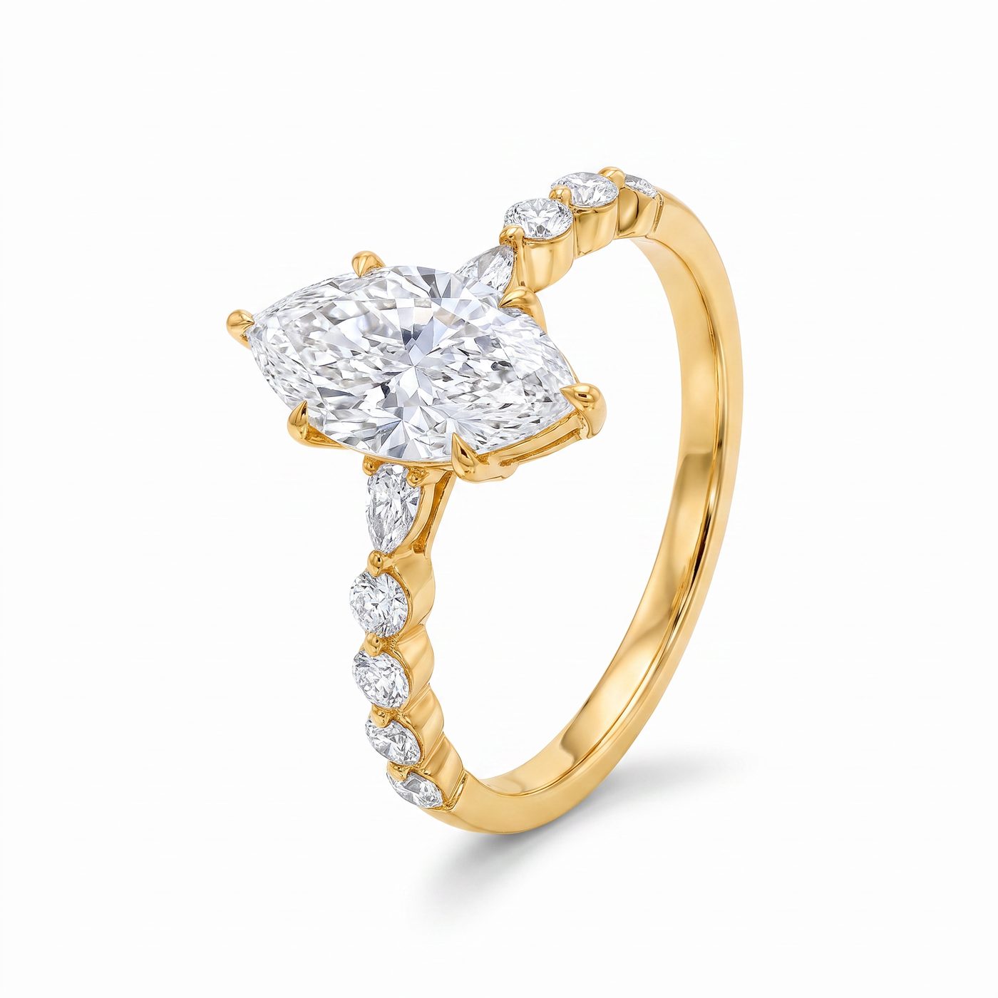 Marquise Diamond Engagement Ring 2 CT 71343