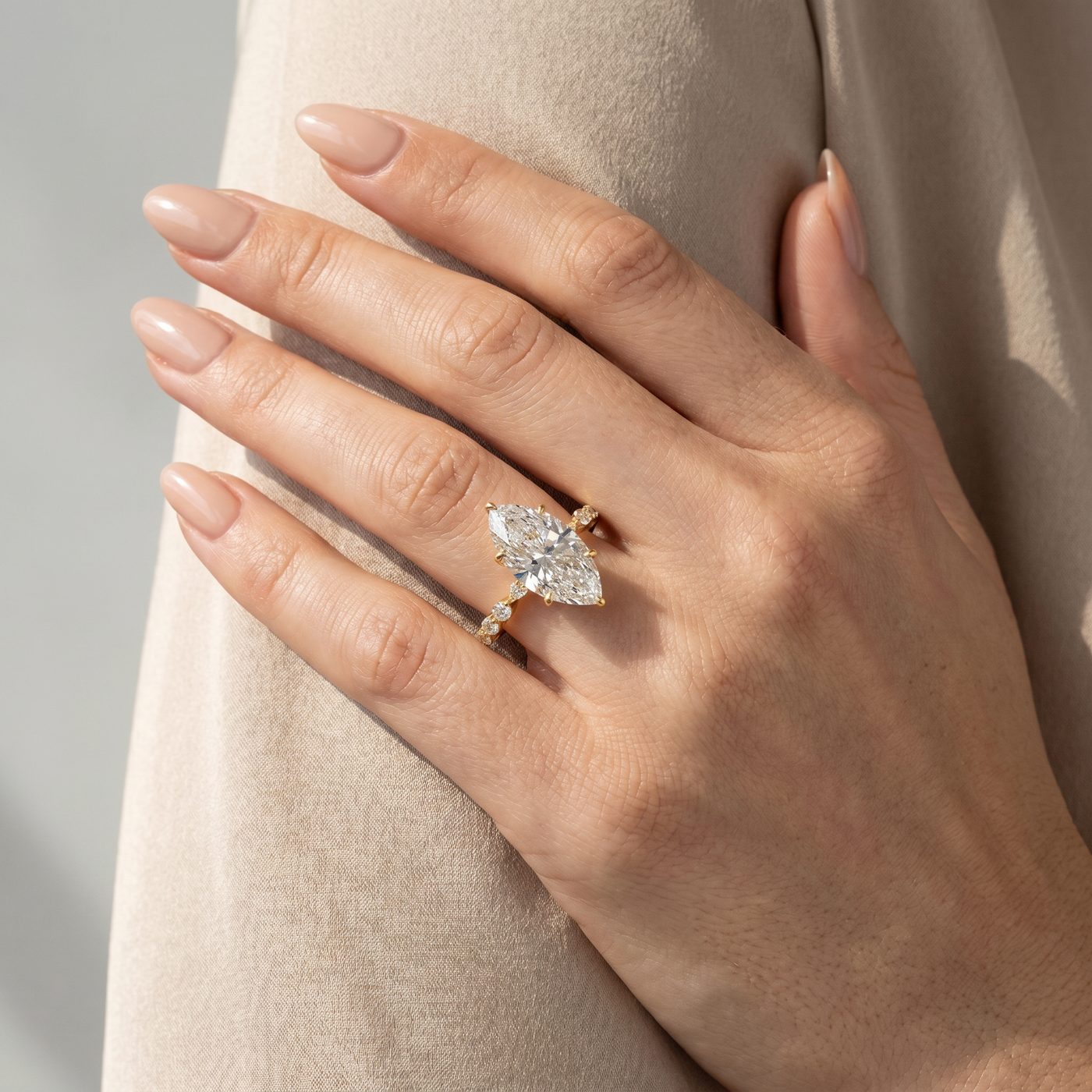 Marquise Diamond Engagement Ring 3 CT 71345