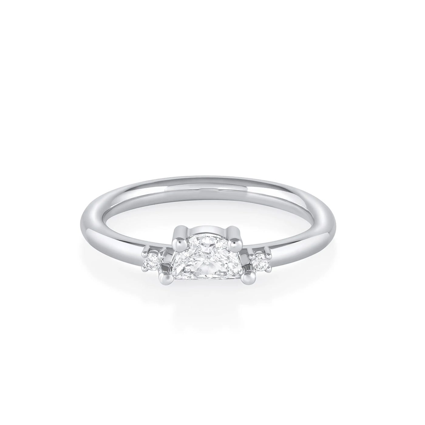 0.35ct White Diamond Moonlight & Lovers Engagement Ring