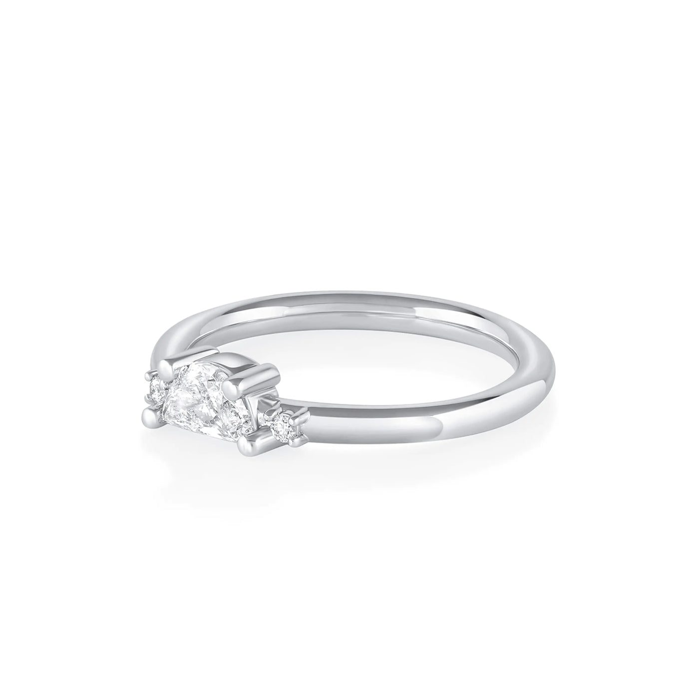 0.35ct White Diamond Moonlight & Lovers Engagement Ring