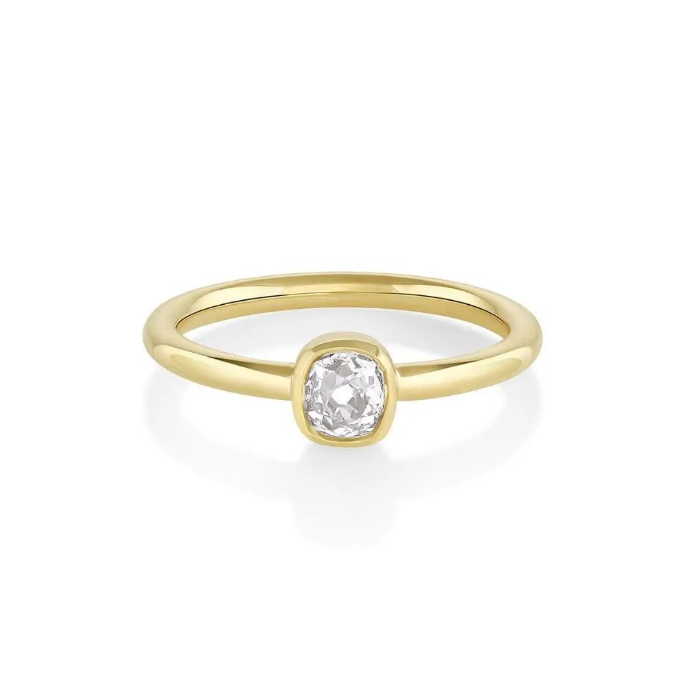 0.38ct Old Mine Diamond Sweet Pea Ring