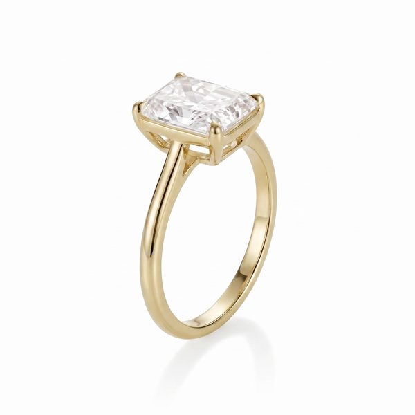 3.04ct Lab-Created Diamond Emma Radiant Engagement Ring