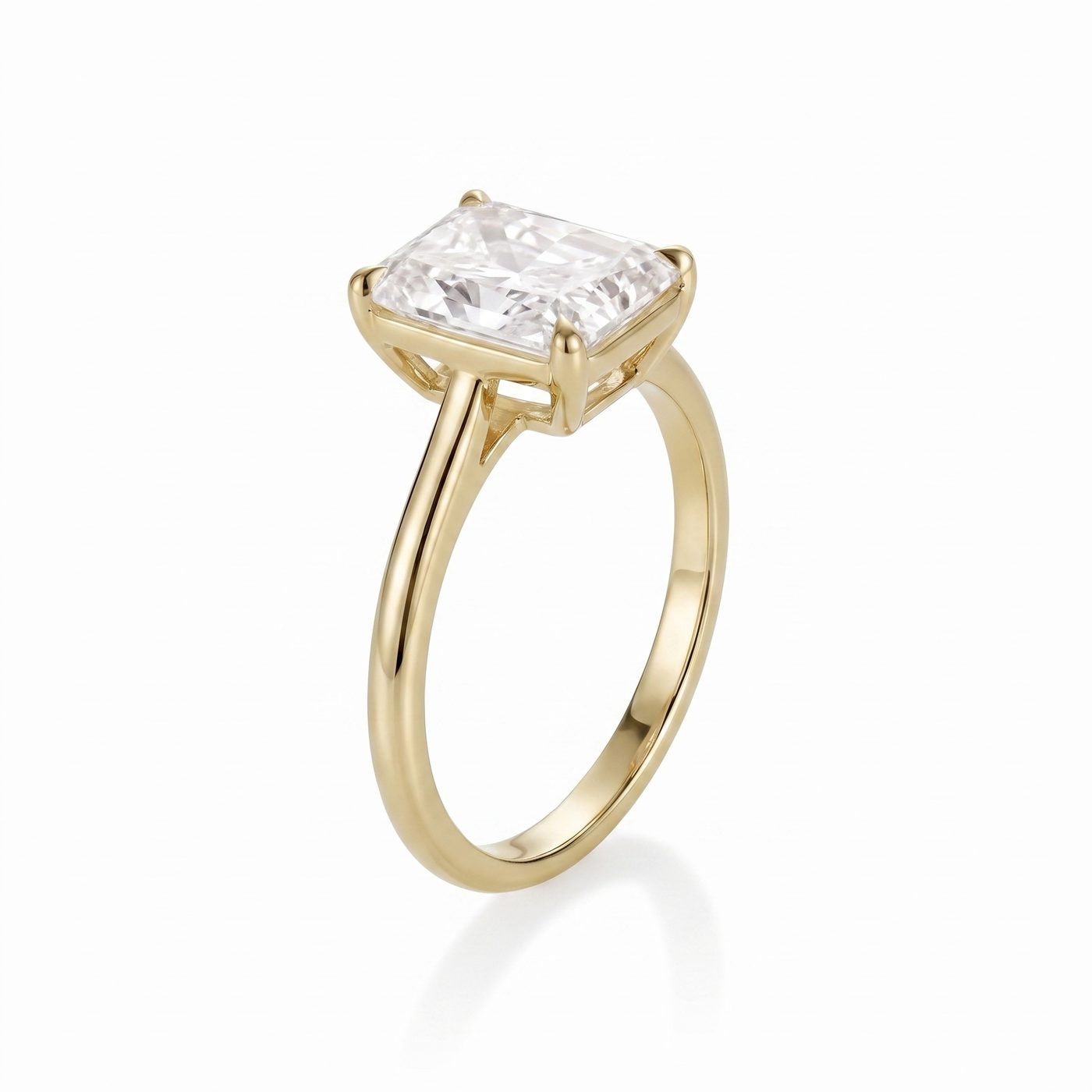 3.04ct Lab-Created Diamond Emma Radiant Engagement Ring