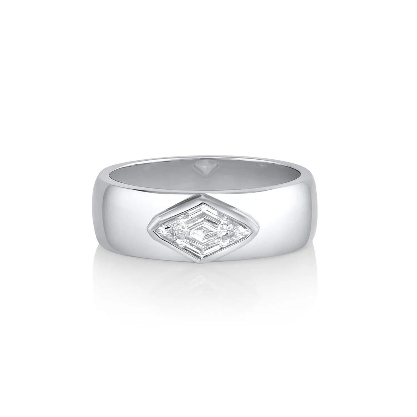 0.53ct White Diamond Kite Cigar Band