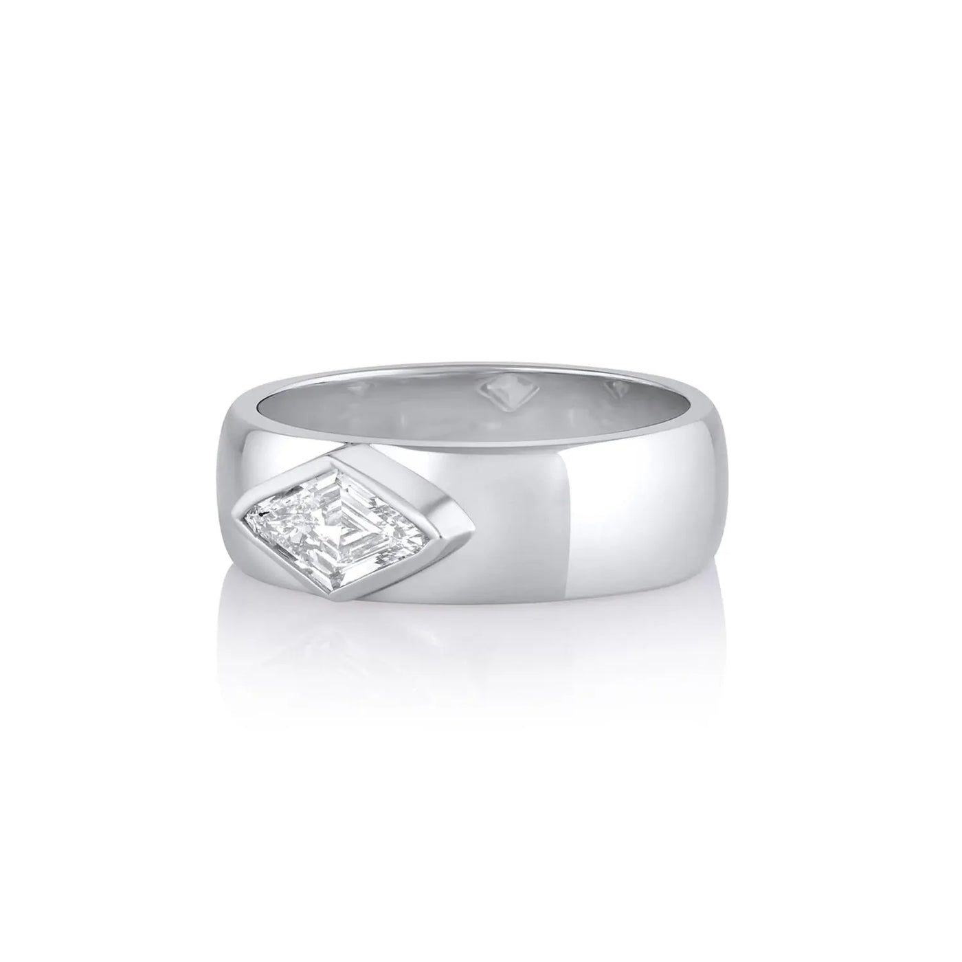 0.53ct White Diamond Kite Cigar Band