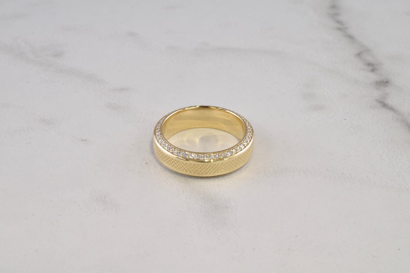 6mm Studded Band W/ Diamonds