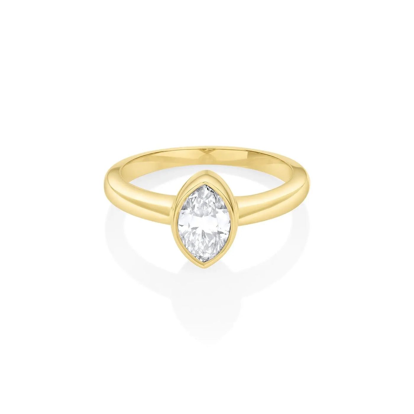 0.99ct Antique Moval Bezel