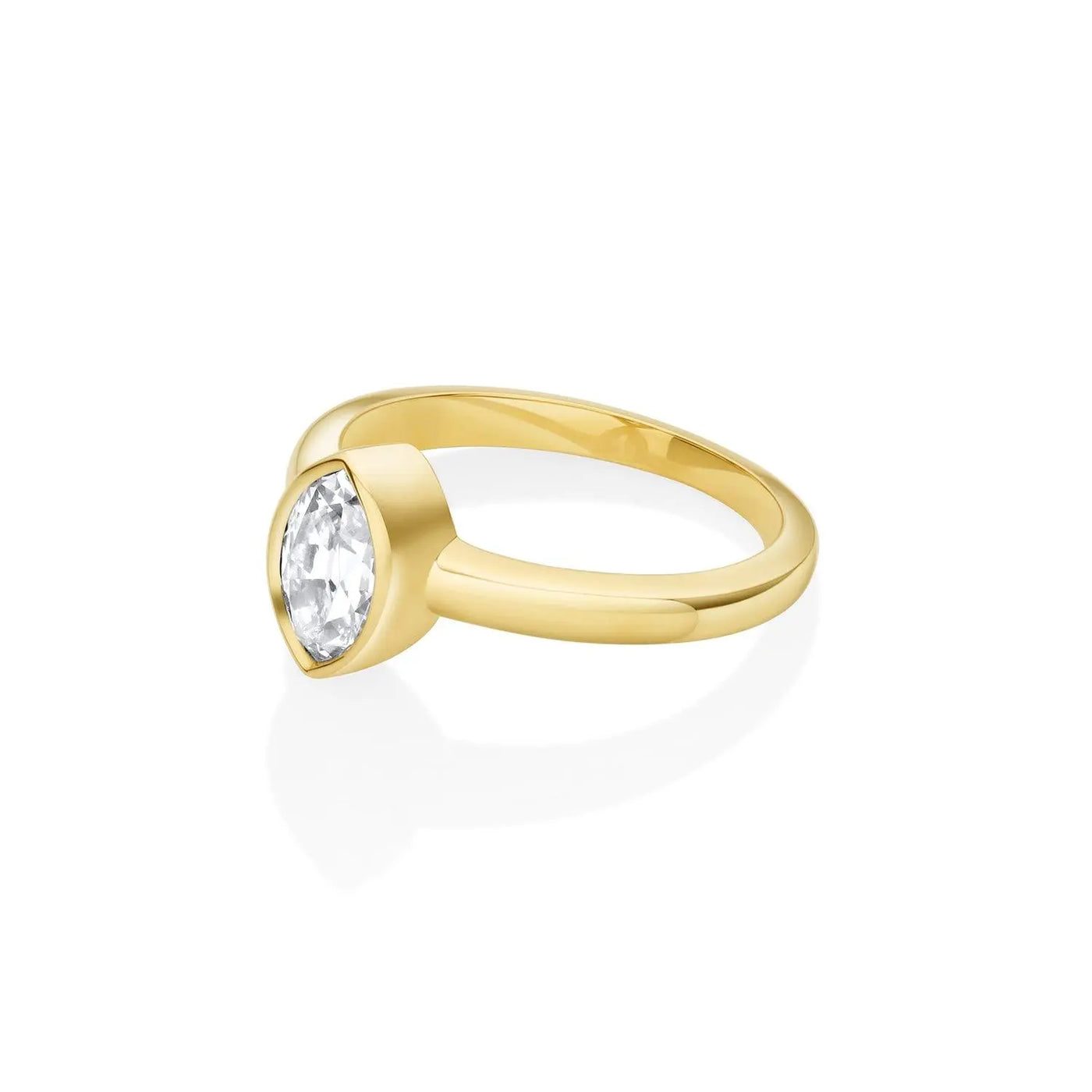 0.99ct Antique Moval Bezel