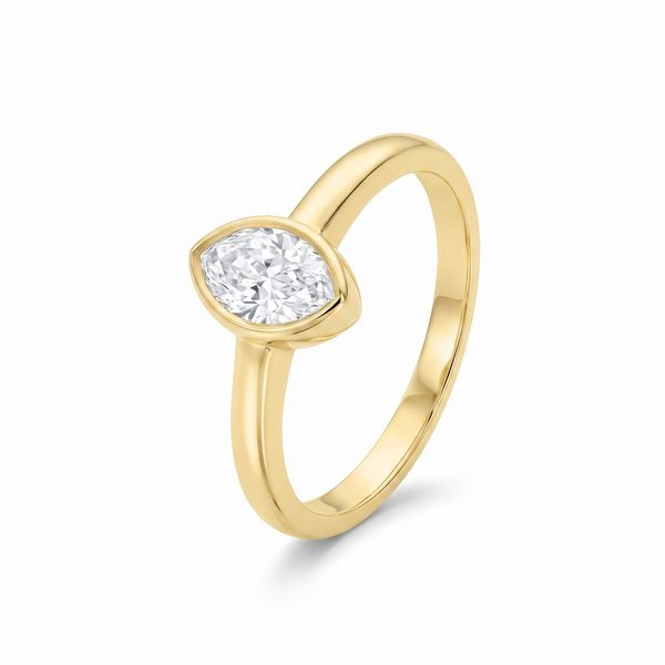 0.99ct Antique Moval Bezel