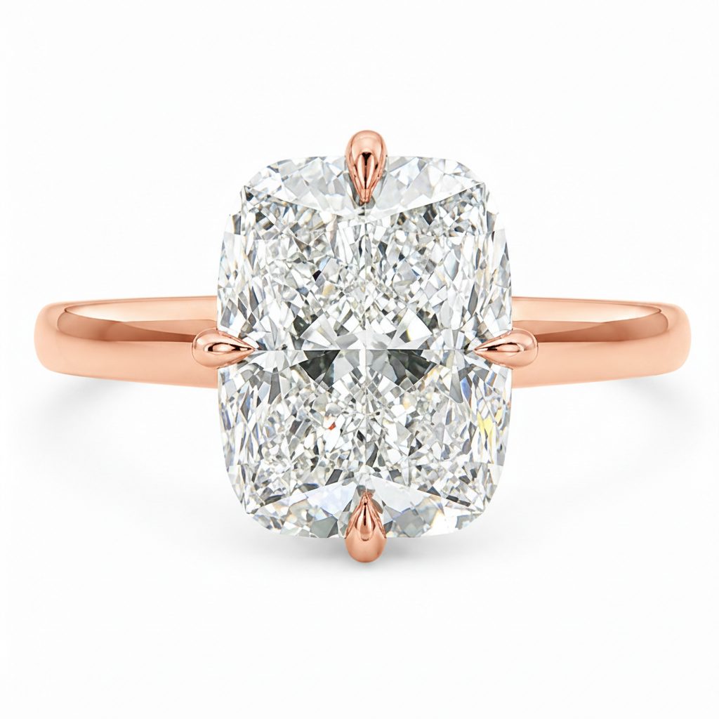 Compass Cushion Engagement Ring 71672
