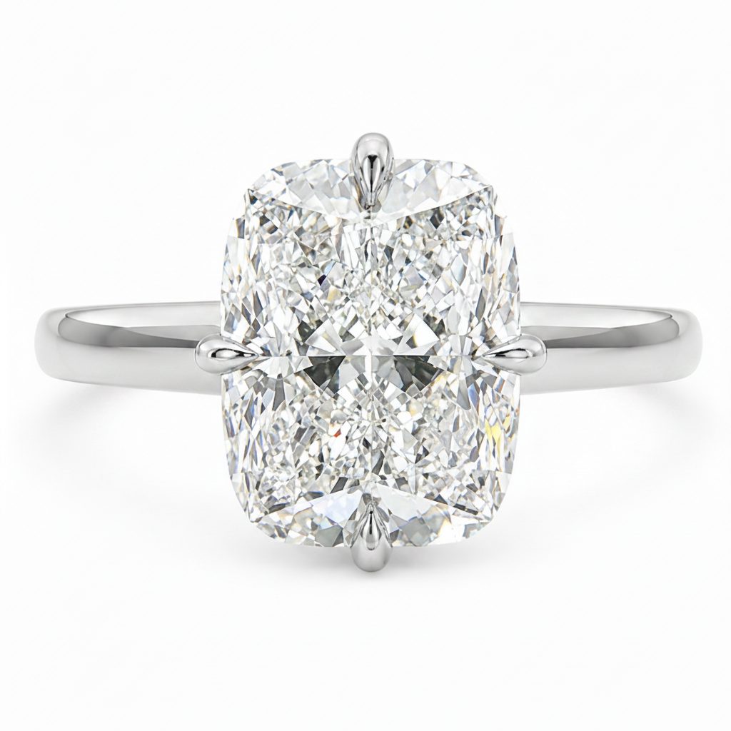 Compass Cushion Engagement Ring 71672