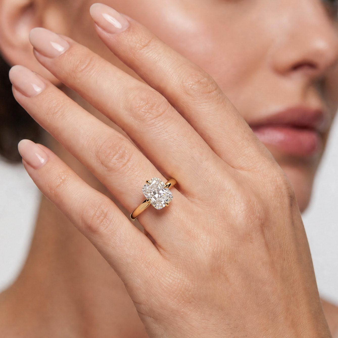 Compass Cushion Engagement Ring 71672