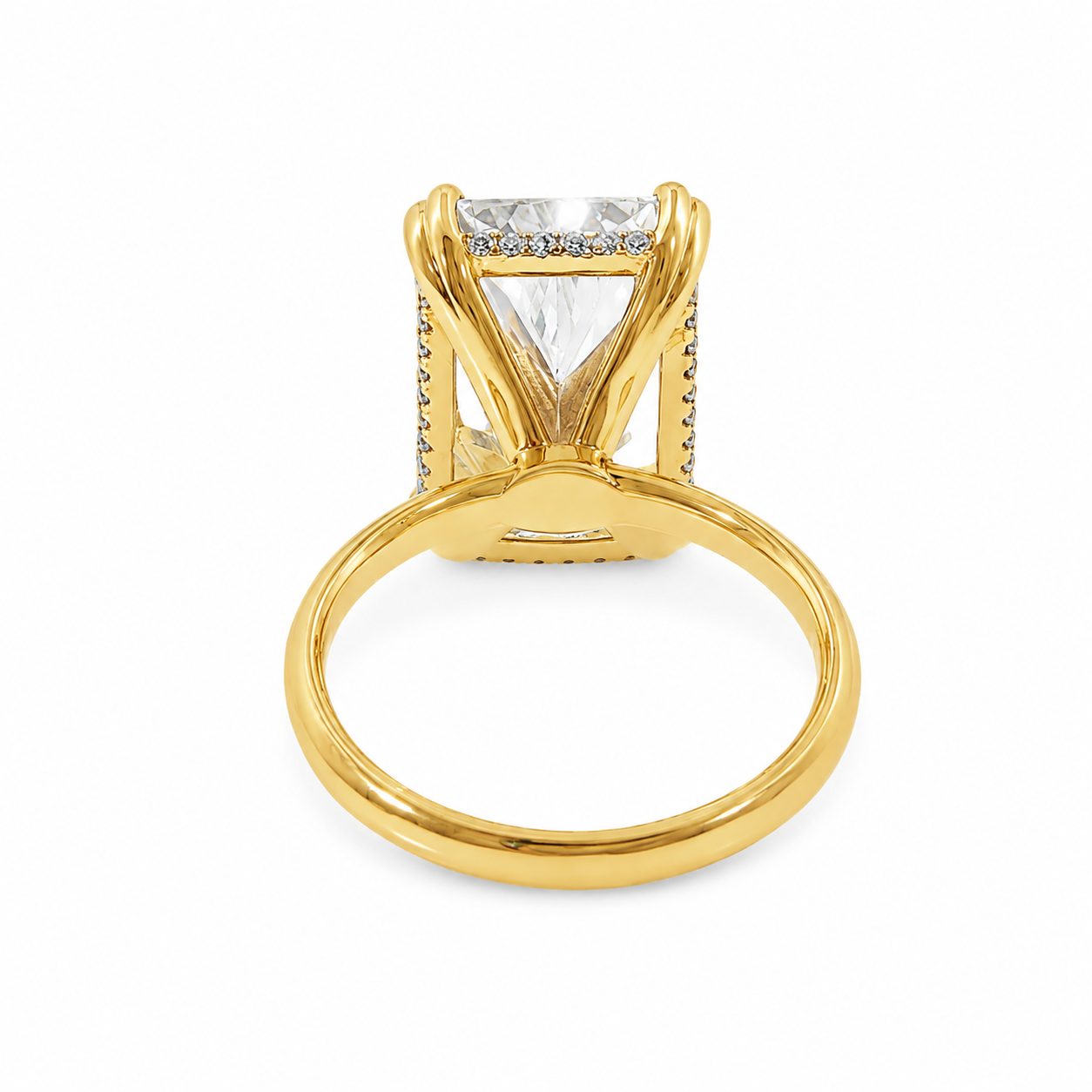 Beverly Radiant Hidden Halo Engagement Ring 71639