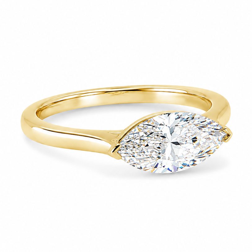 East-West Marquise Engagement Ring 71622