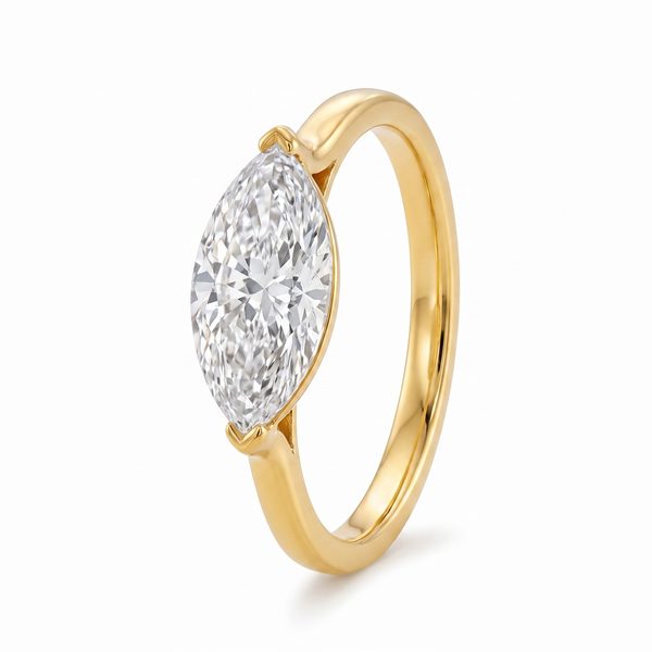 East-West Marquise Engagement Ring 71622