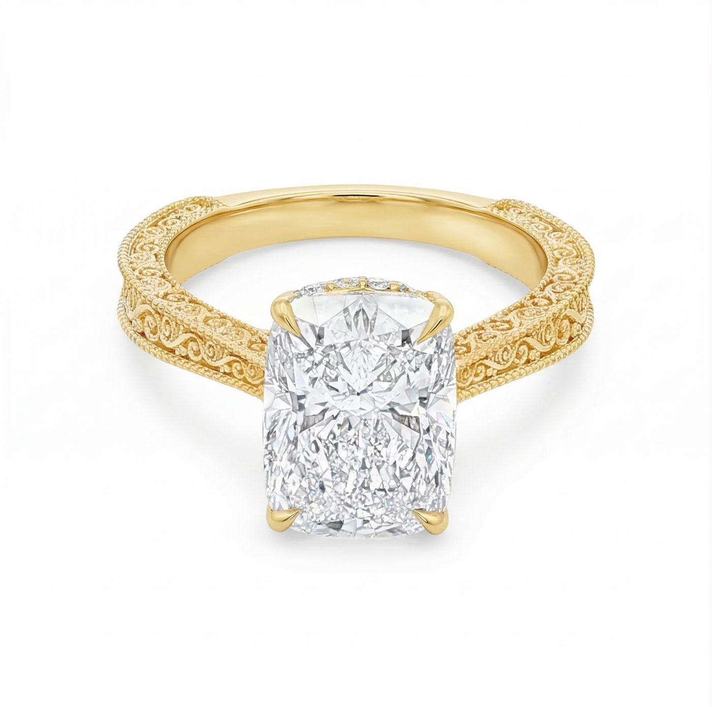 Willow Hidden Halo Engagement Ring 71137