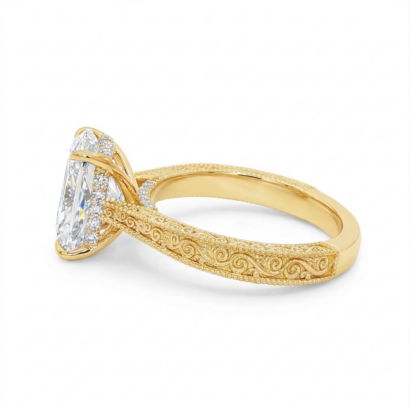 Willow Hidden Halo Engagement Ring 71137