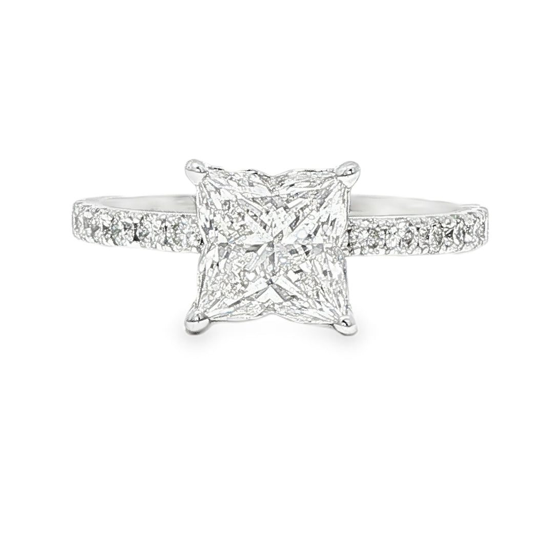 Flower Cut Diamond Engagement Ring 71161