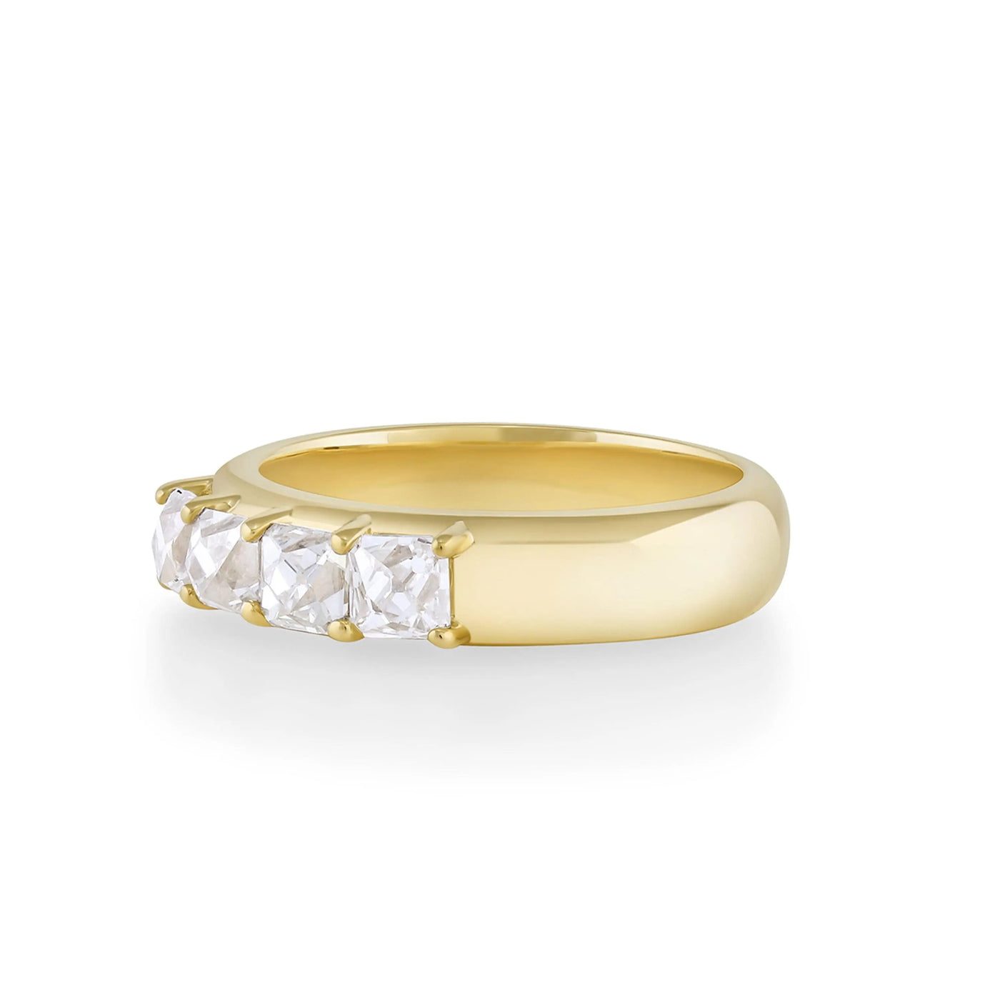 1.60ctw French Cut White Diamond Band