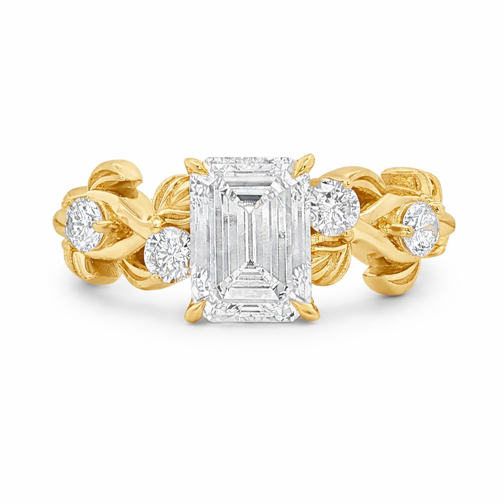 Golden Laurel Engagement Ring 71123