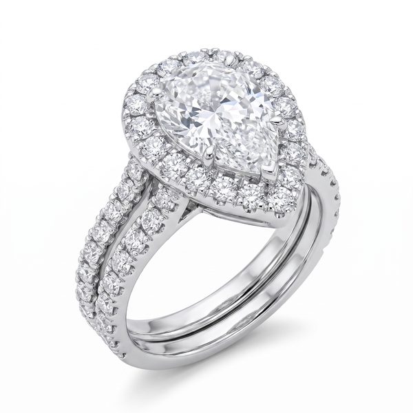 Prong Diamond Engagement Ring Set 48995