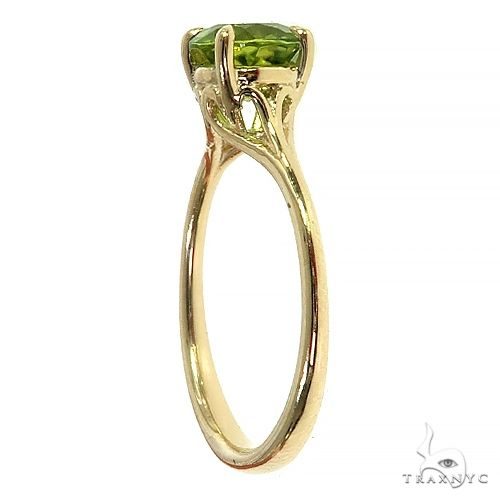 14K Gold Peridot Solitaire Engagement Ring 66426