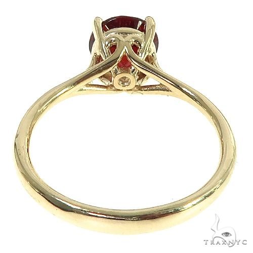 14K Gold Garnet Solitaire Engagement Ring 66422