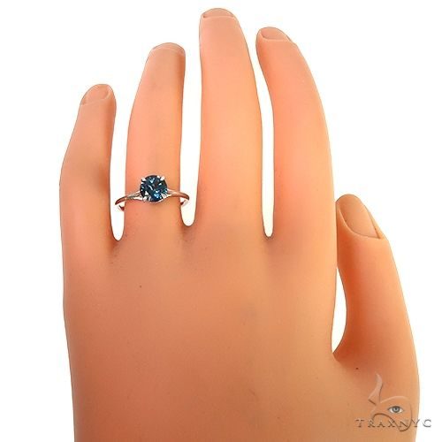 14K Gold London Blue Topaz Solitaire Engagement Ring 66432