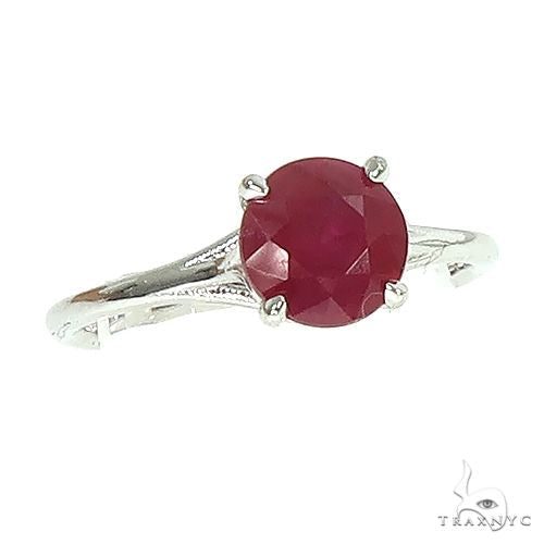 14K Gold Ruby Solitaire Engagement Ring 66602