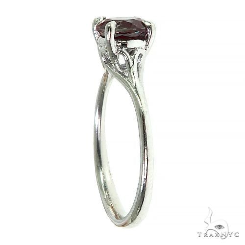 14K Gold Synthetic Alexandrite Solitaire Engagement Ring 66430