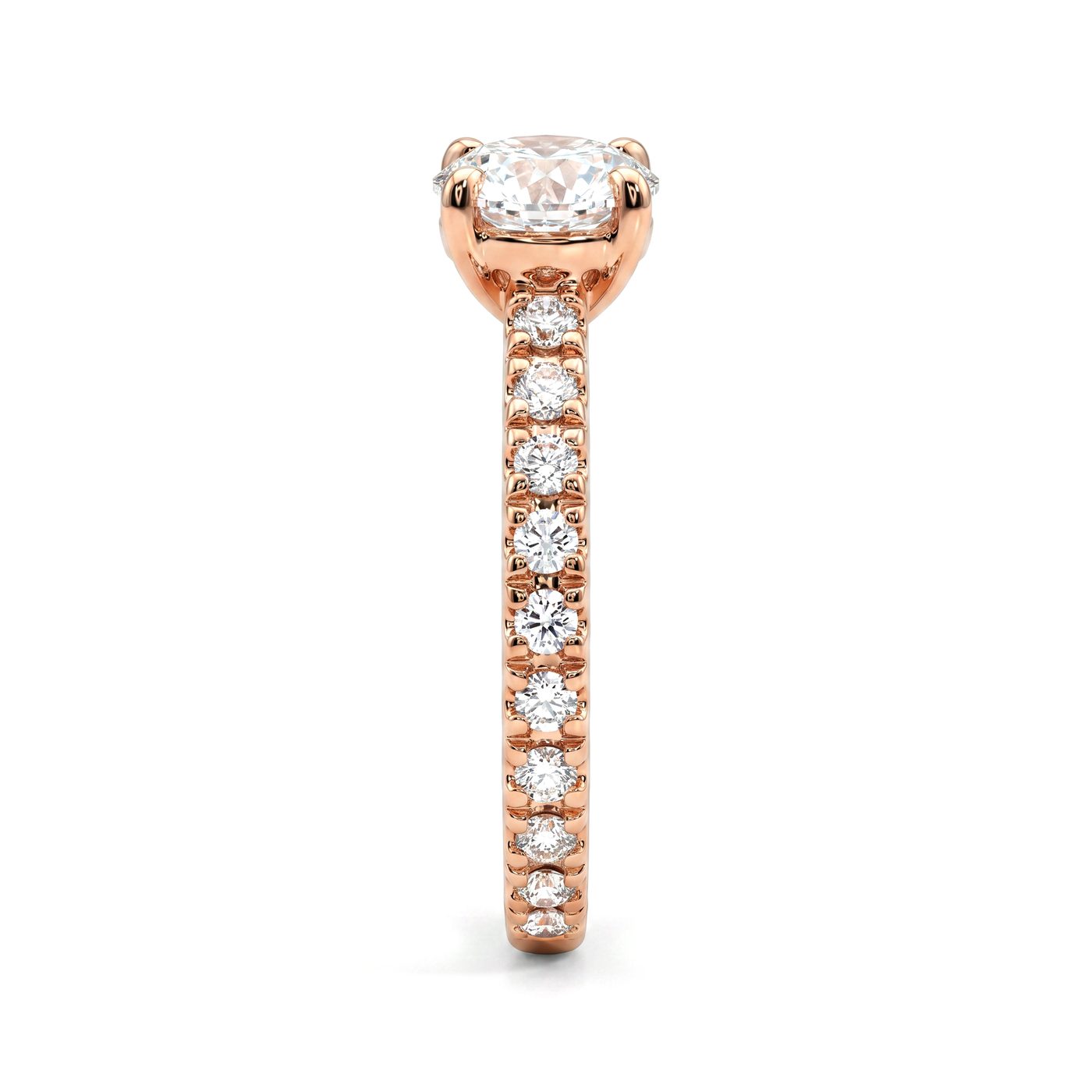 Classic Round Engagement Diamond Ring 65076