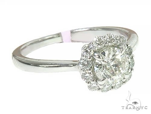 18K White Gold Engagement Diamond Ring 66231