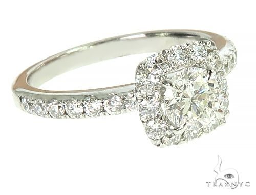 18K White Gold Engagement Diamond Ring 66232