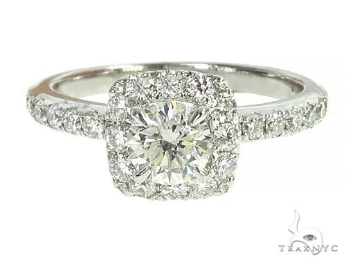 18K White Gold Engagement Diamond Ring 66232