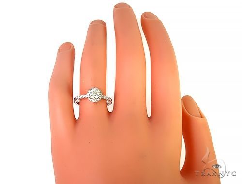 18K White Gold Engagement Diamond Ring 66248
