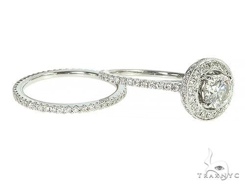 18K White Gold Engagement Diamond Ring Set 66235