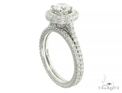 18K White Gold Engagement Diamond Ring Set 66235