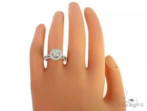 18K White Gold Engagement Diamond Ring Set 66235