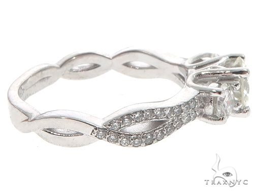 Platinum Diamond Three Stone Ring 64757