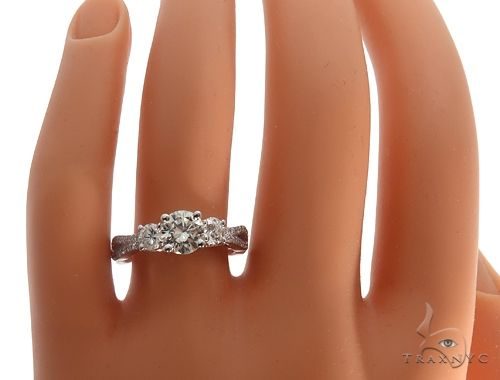 Platinum Diamond Three Stone Ring 64757
