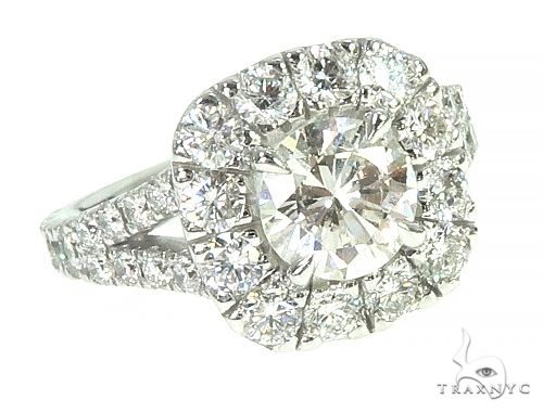 14K White Gold Diamond Engagement Ring 66139